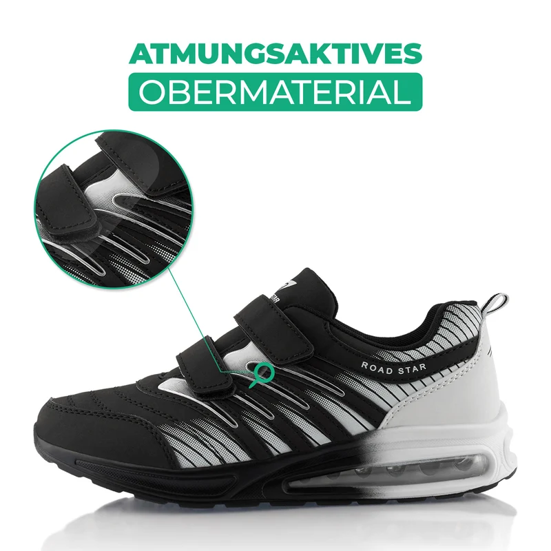 Sneaker Gedämpfte Sohle Sportschuhe Klettverschluss