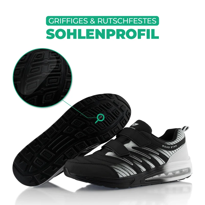 Sneaker Gedämpfte Sohle Sportschuhe Klettverschluss