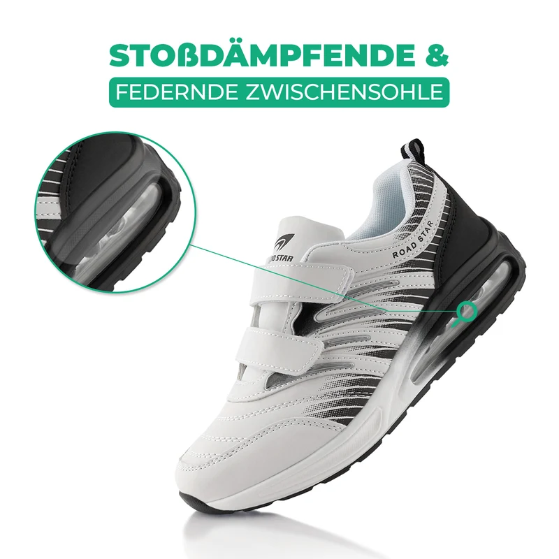 Sneaker Gedämpfte Sohle Sportschuhe Klettverschluss