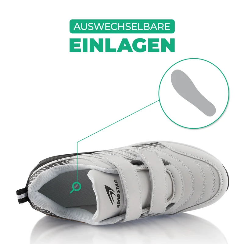 Sneaker Gedämpfte Sohle Sportschuhe Klettverschluss