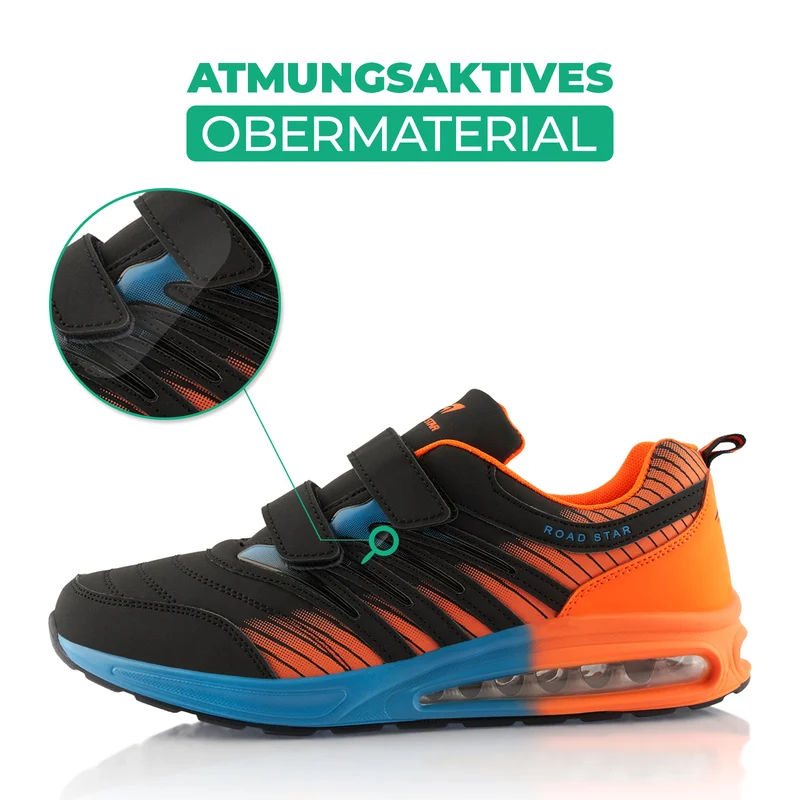 Sneaker Gedämpfte Sohle Sportschuhe Klettverschluss