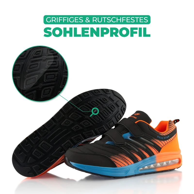 Sneaker Gedämpfte Sohle Sportschuhe Klettverschluss