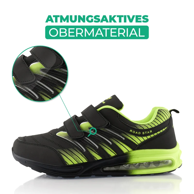 Sneaker Gedämpfte Sohle Sportschuhe Klettverschluss