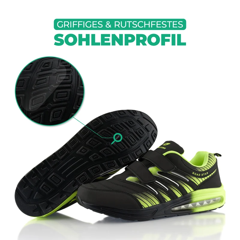 Sneaker Gedämpfte Sohle Sportschuhe Klettverschluss