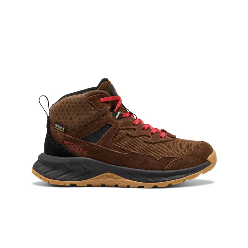 Hightrail Wasserdichte Wanderstiefel für große Kids | Dark Earth/Garnet