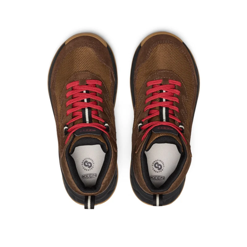 Hightrail Wasserdichte Wanderstiefel für große Kids | Dark Earth/Garnet
