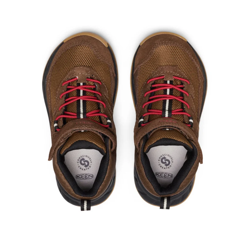 Hightrail Wasserdichte Wanderstiefel für kleine Kids | Dark Earth/Garnet