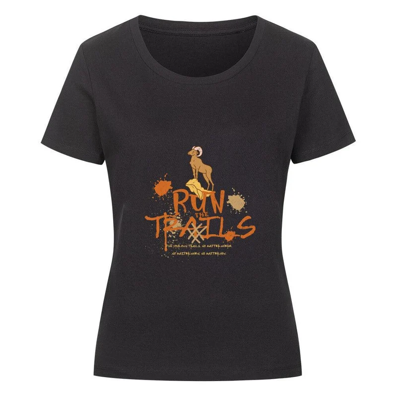 Run the trails no matter - Bio Premium T-Shirt Frauen