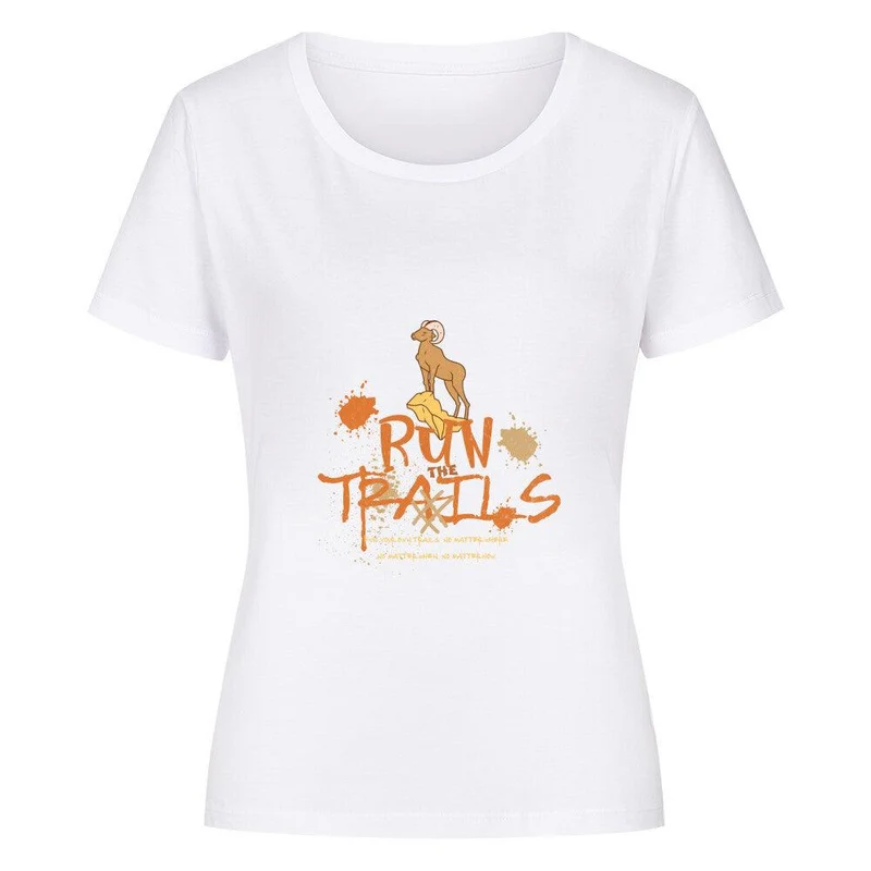 Run the trails no matter - Bio Premium T-Shirt Frauen