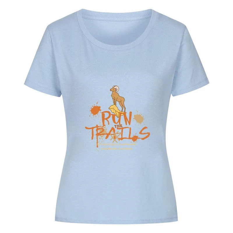 Run the trails no matter - Bio Premium T-Shirt Frauen