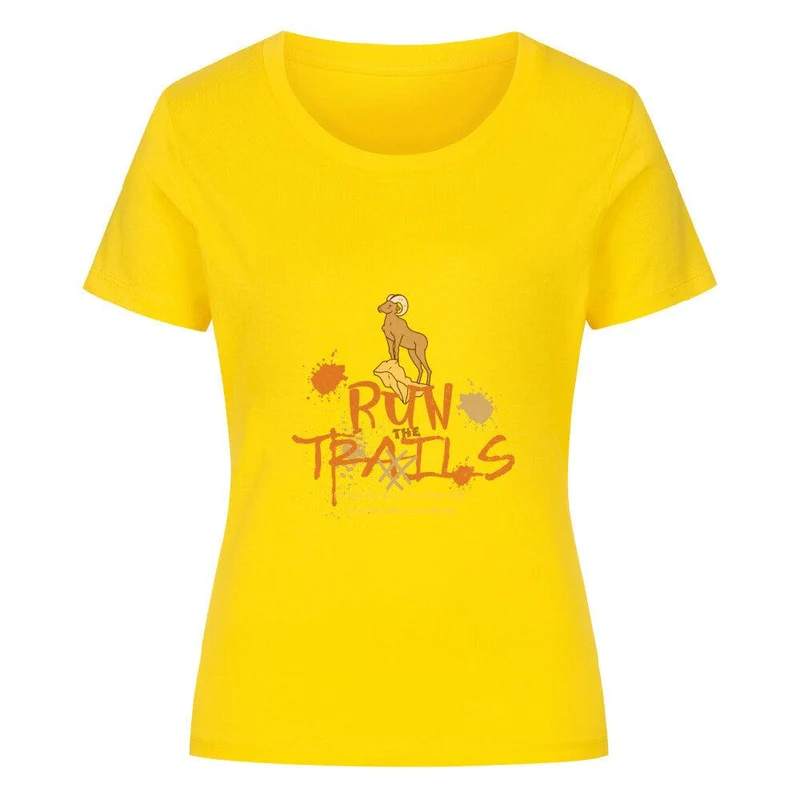 Run the trails no matter - Bio Premium T-Shirt Frauen