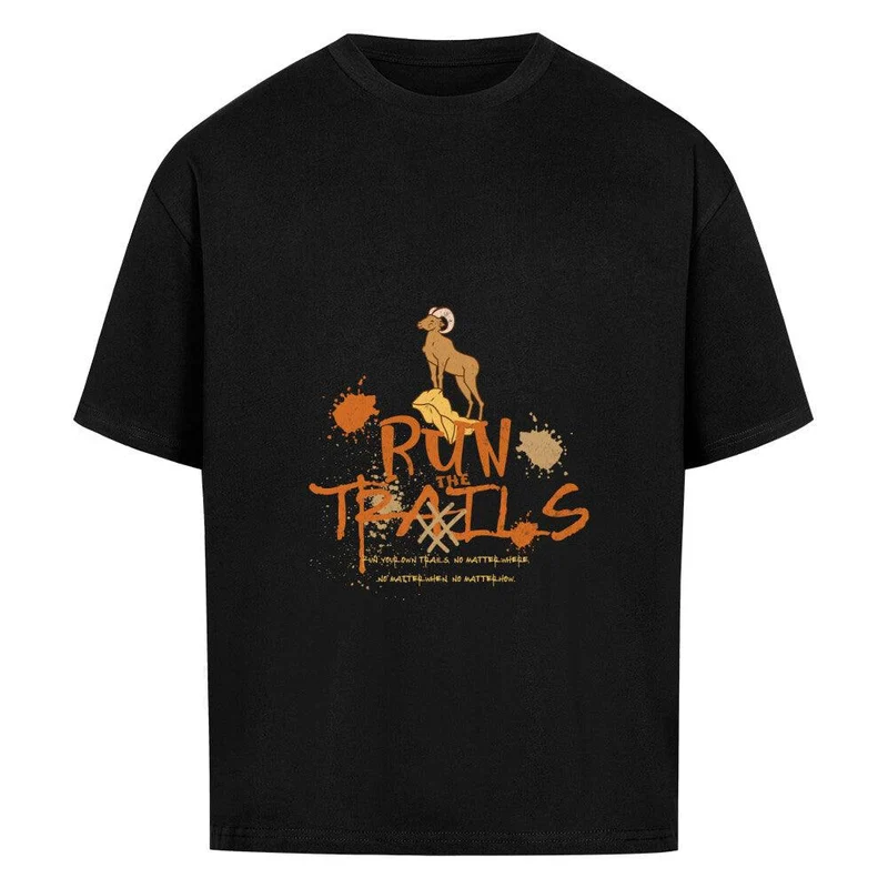 Run the trails no matter - Bio Premium Oversized Shirt
