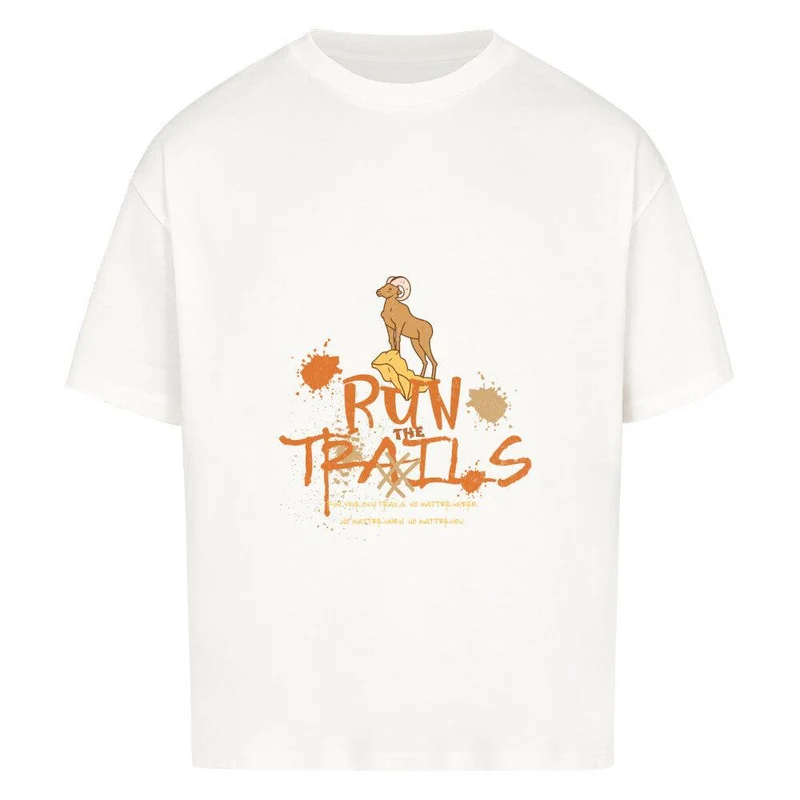 Run the trails no matter - Bio Premium Oversized Shirt