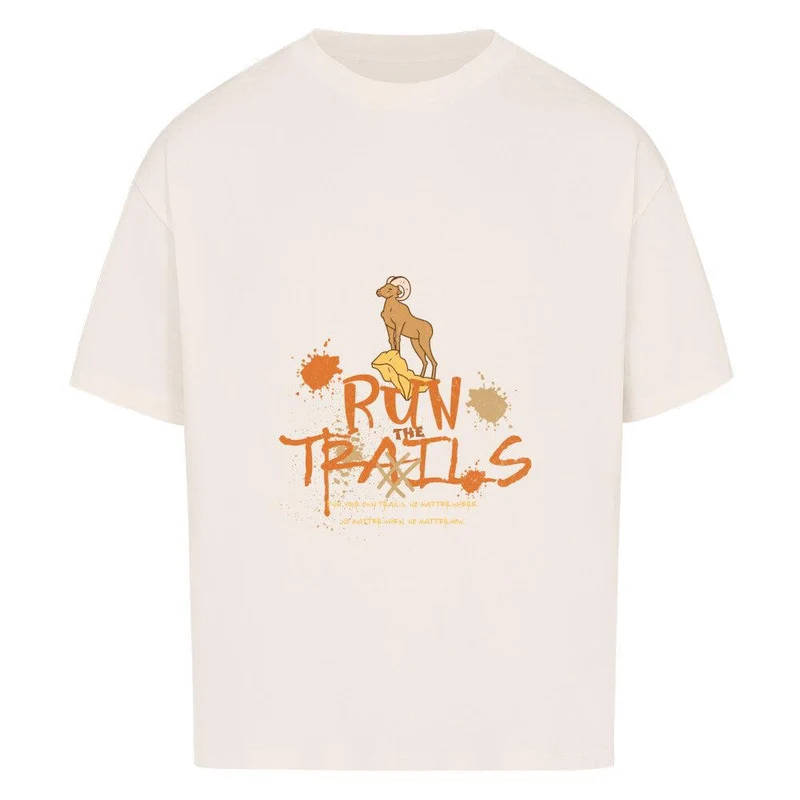 Run the trails no matter - Bio Premium Oversized Shirt
