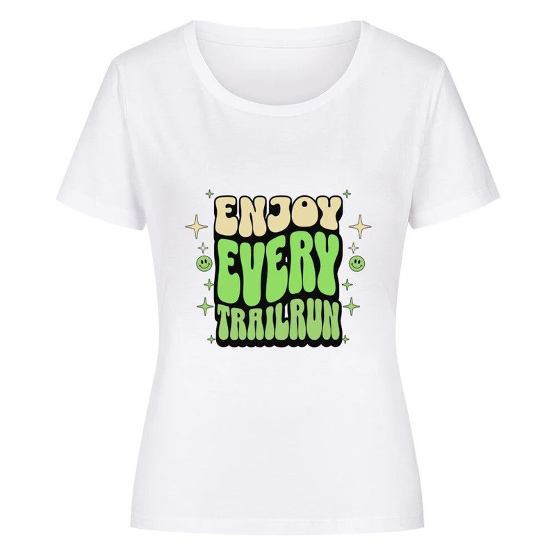 Enjoy every Trailrun - Bio Premium T-Shirt Frauen