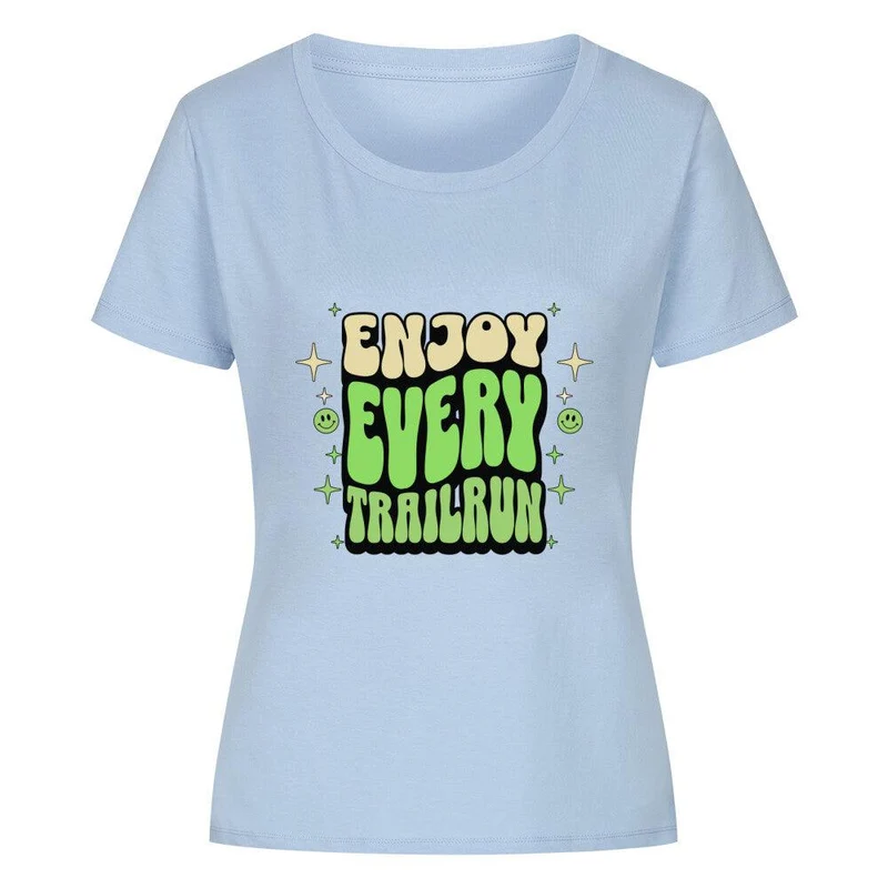 Enjoy every Trailrun - Bio Premium T-Shirt Frauen