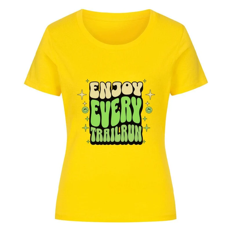 Enjoy every Trailrun - Bio Premium T-Shirt Frauen