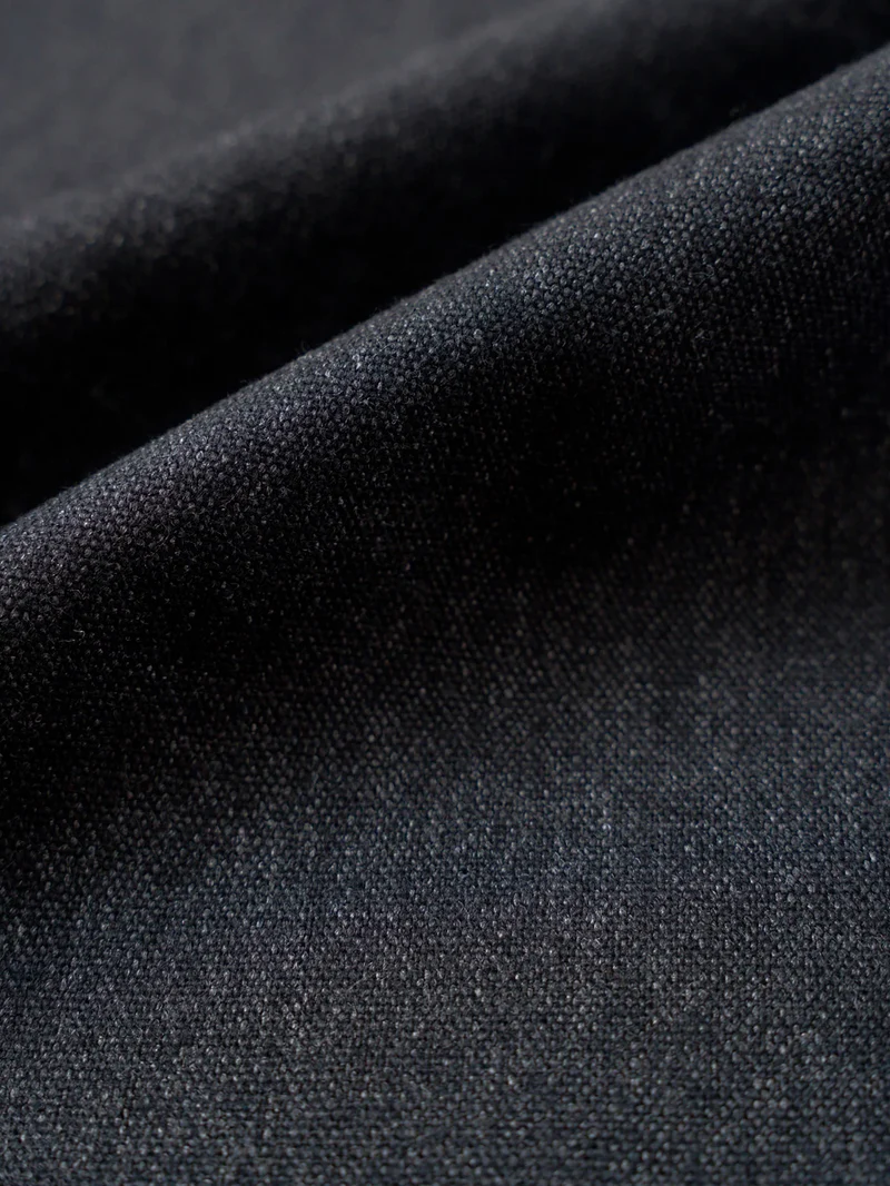 Pantaloni Wool Herringbone Pleated antracite
