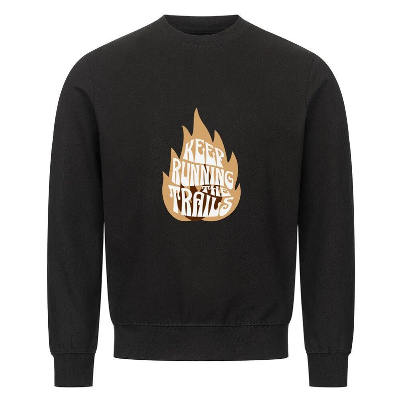 keep running on trails fire - Bio Premium Sweatshirt