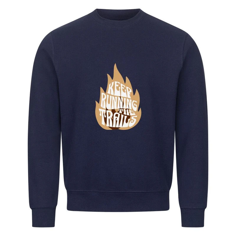 keep running on trails fire - Bio Premium Sweatshirt