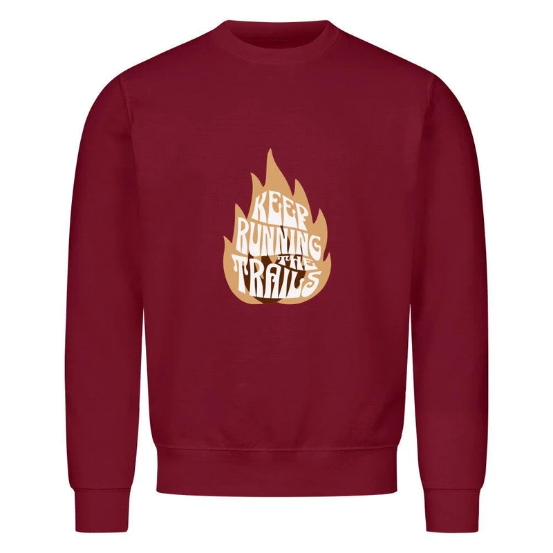 keep running on trails fire - Bio Premium Sweatshirt