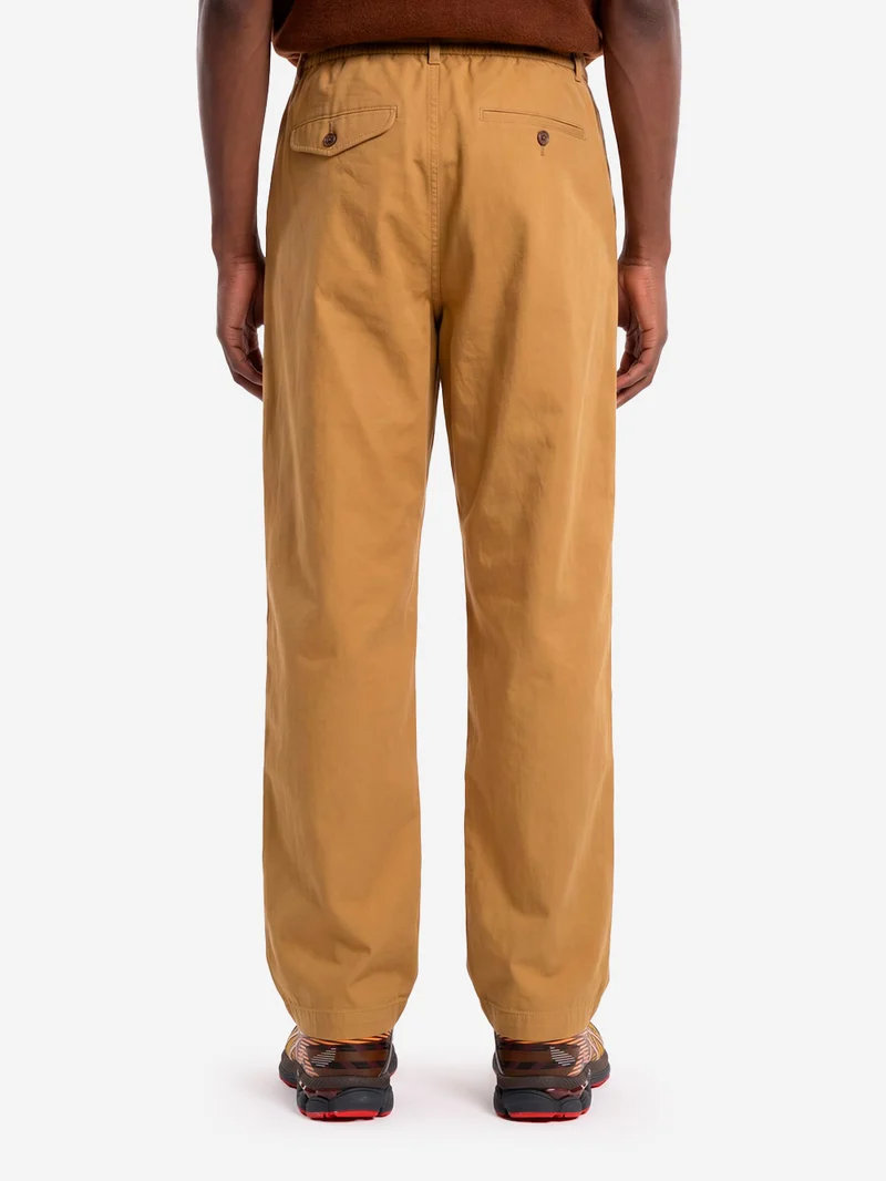 Pantaloni Brushed Moleskin Pleated Track Pant beige