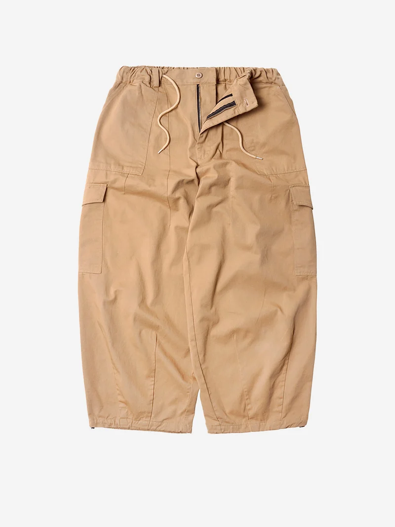Pantaloni cargo ballonn beige in twill di cotone