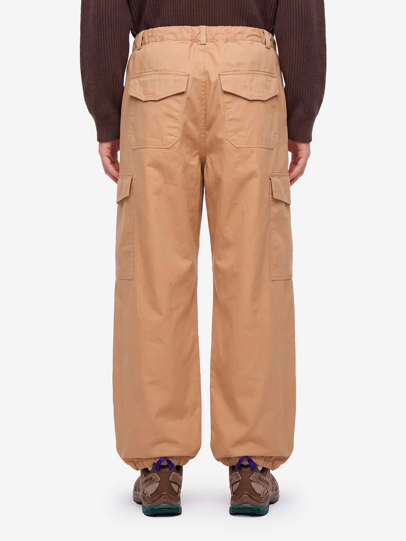 Pantaloni cargo ballonn beige in twill di cotone