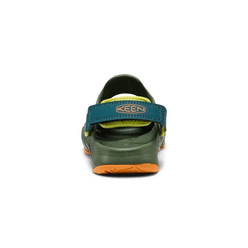 HyperFLT Clog für große Kids | Bronze Green/Orange Peel
