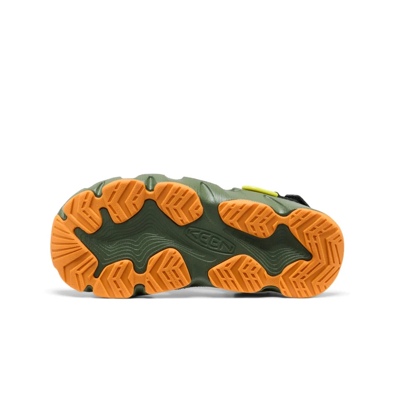 HyperFLT Clog für große Kids | Bronze Green/Orange Peel