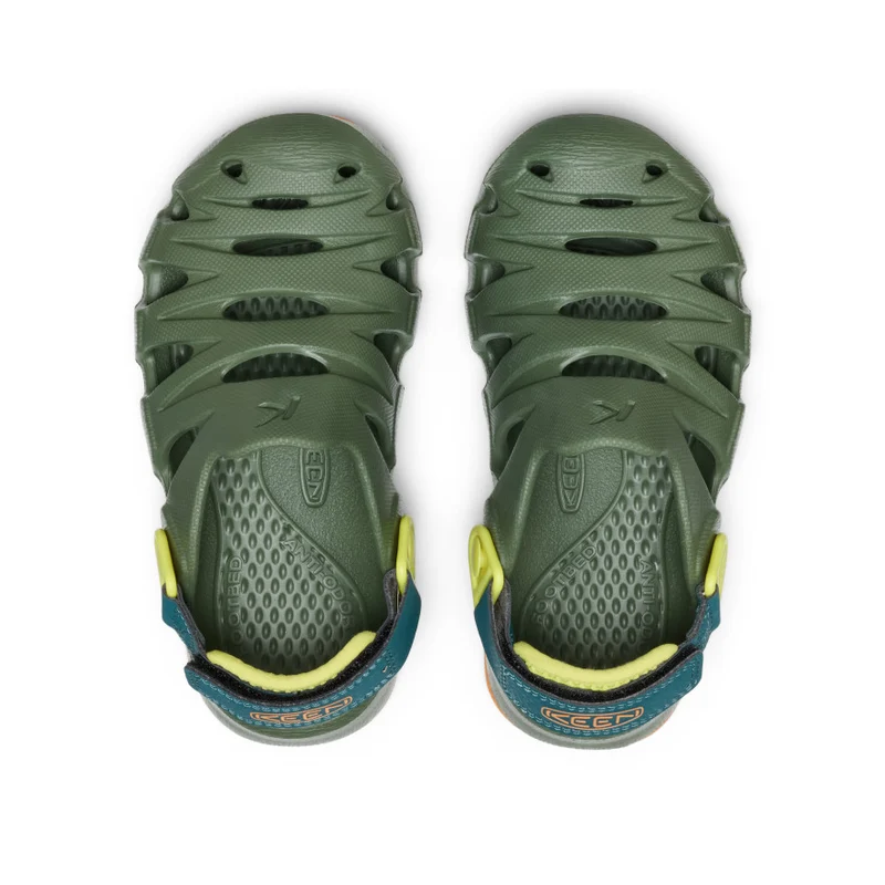 HyperFLT Clog für kleine Kids | Bronze Green/Orange Peel