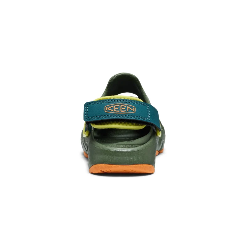 HyperFLT Clog für kleine Kids | Bronze Green/Orange Peel