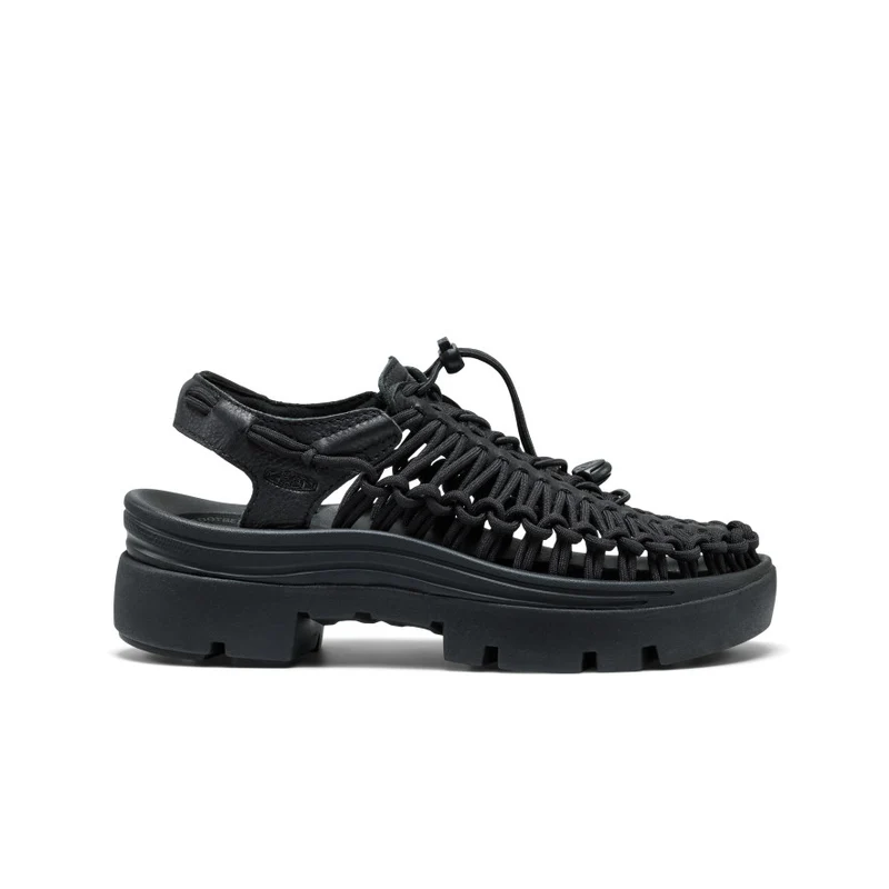 Unisex UNEEK PLT Sneaker | Black Smooth Lea