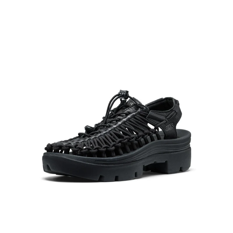 Unisex UNEEK PLT Sneaker | Black Smooth Lea
