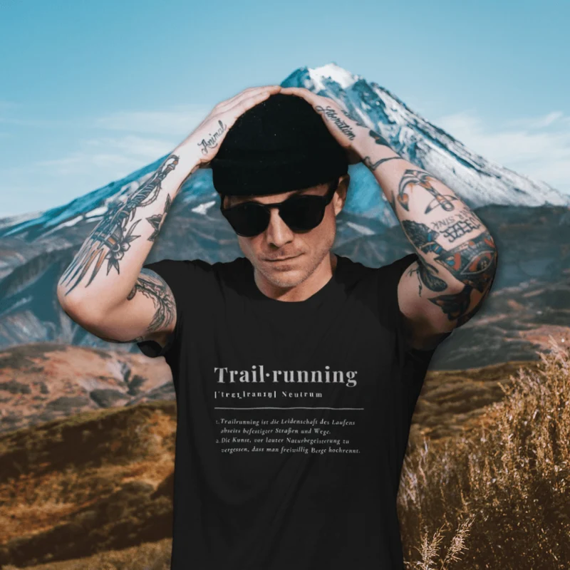Trailrunning Definition - Bio Premium T-Shirt