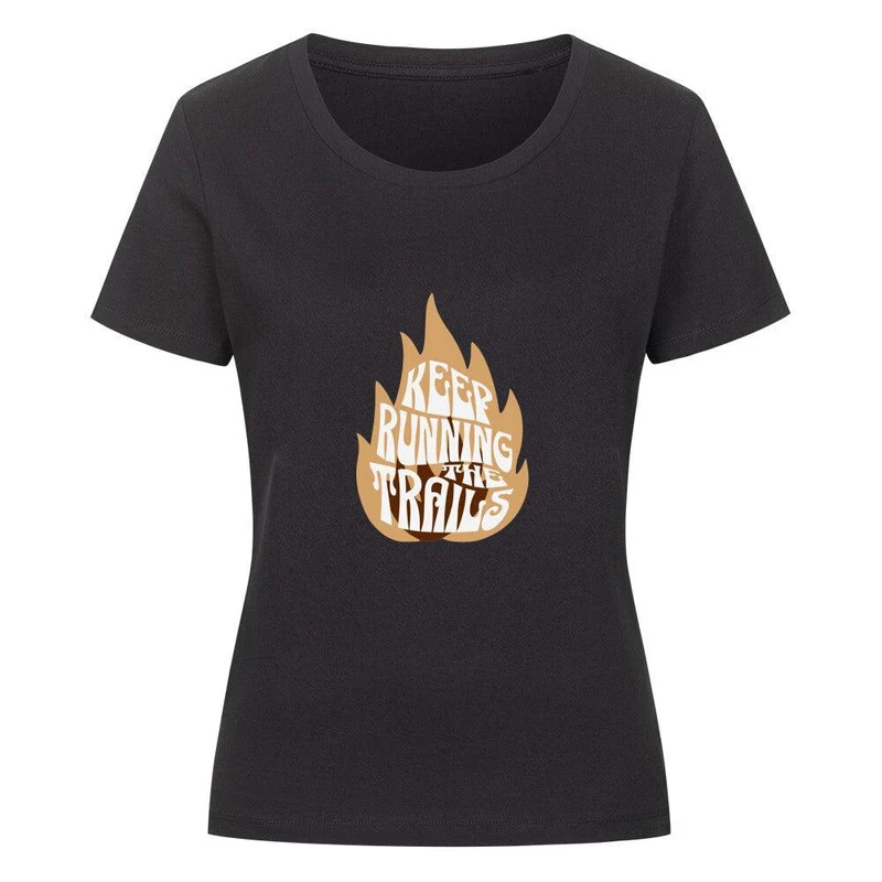 keep running on trails fire - Bio Premium Shirt Frauen