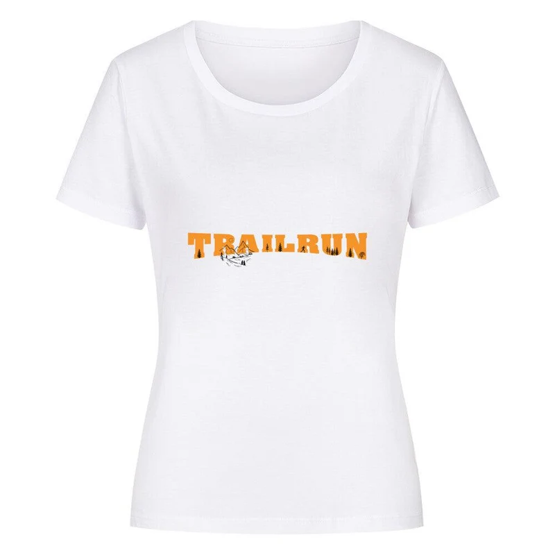 TRAILRUN covered letters - Bio Premium T-Shirt Frauen