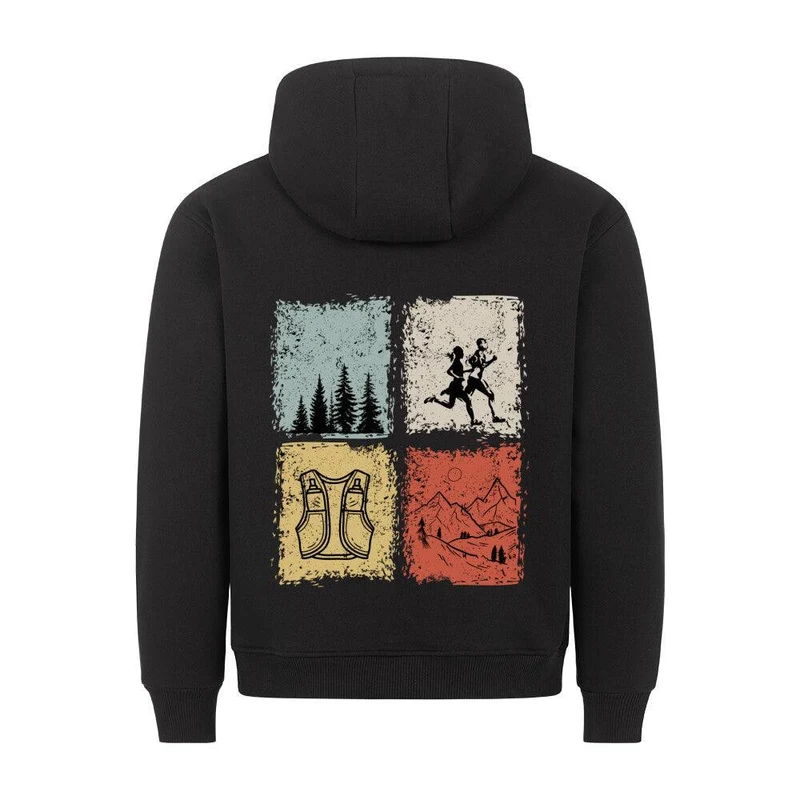 just trailrun 4 elements - Bio Premium Hoodie