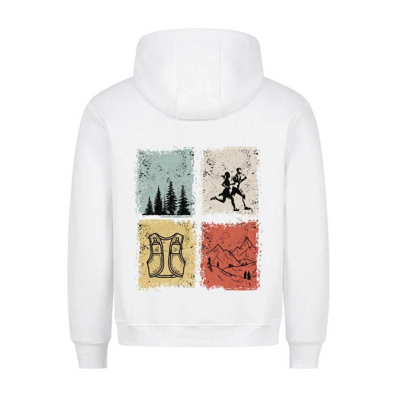 just trailrun 4 elements - Bio Premium Hoodie