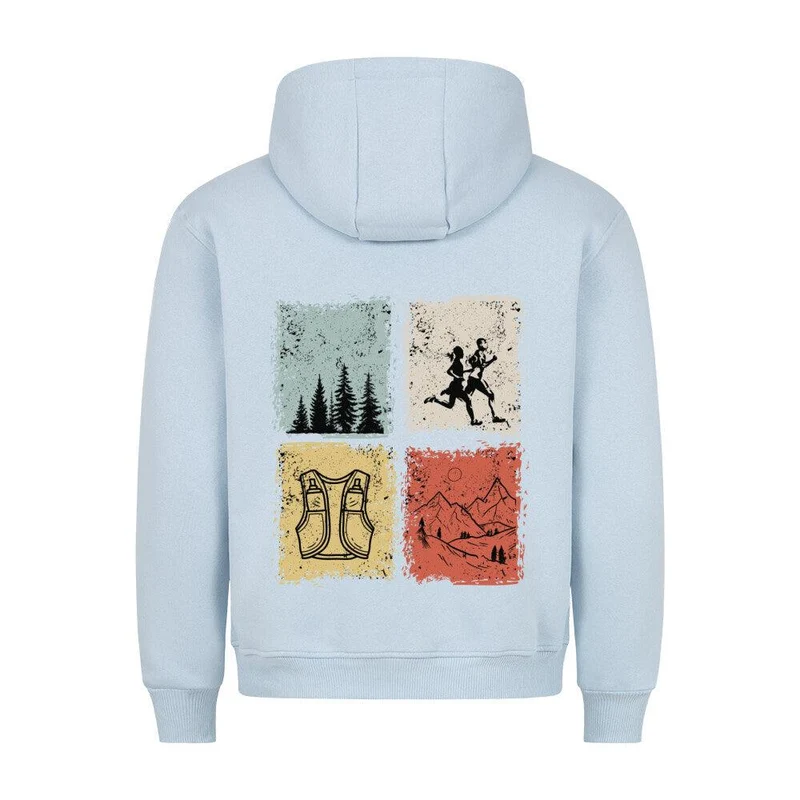 just trailrun 4 elements - Bio Premium Hoodie