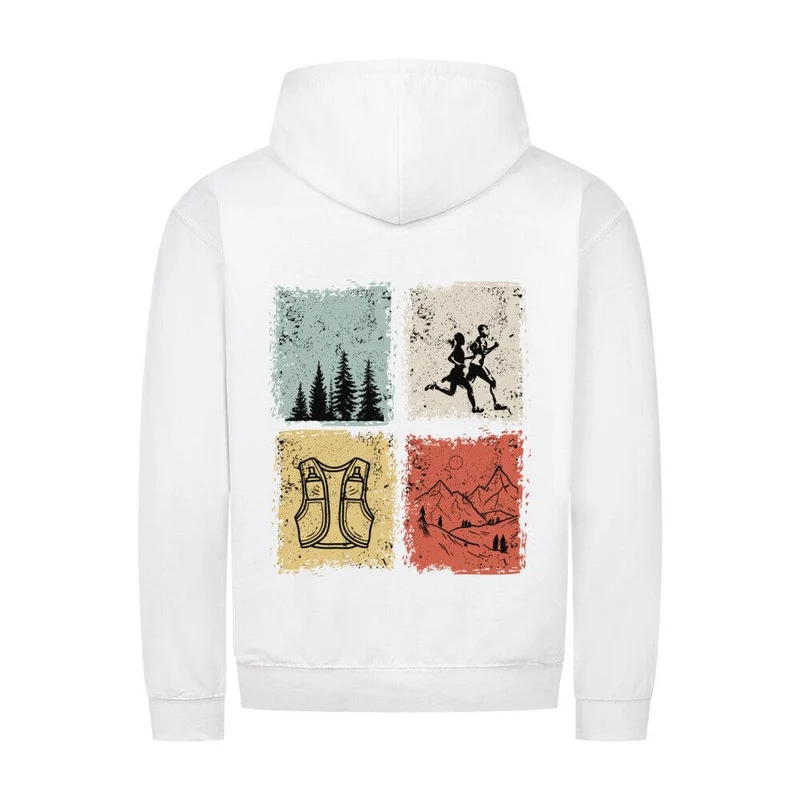 just trailrun 4 elements - Bio Premium Zipper Hoodie