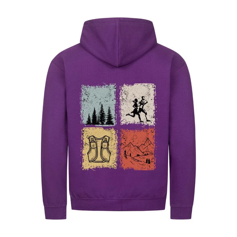 just trailrun 4 elements - Bio Premium Zipper Hoodie