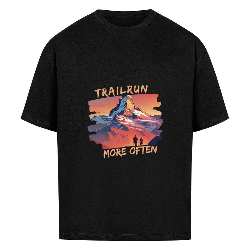 trailrun more often - Bio Premium Oversized Shirt