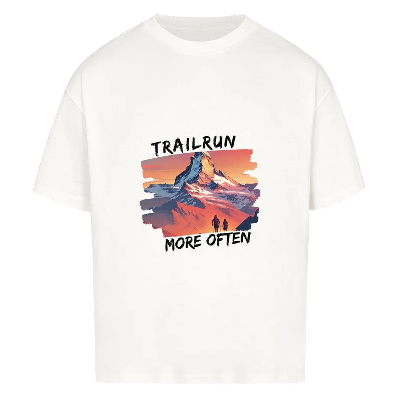 trailrun more often - Bio Premium Oversized Shirt