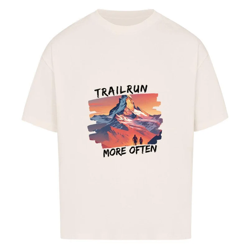 trailrun more often - Bio Premium Oversized Shirt