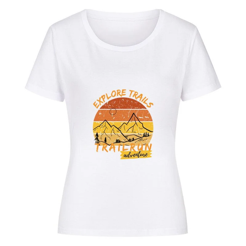 Explore Trails Trailrun Adventure - Bio Premium Shirt Frauen