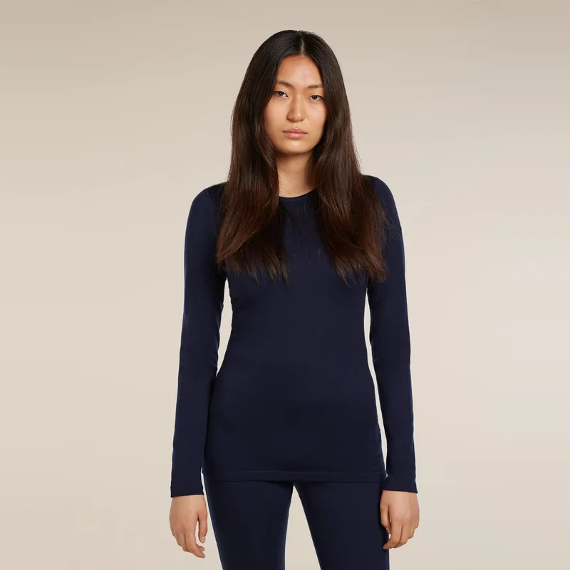 Icebreaker 200 Oasis LS Crewe W Midnight Navy