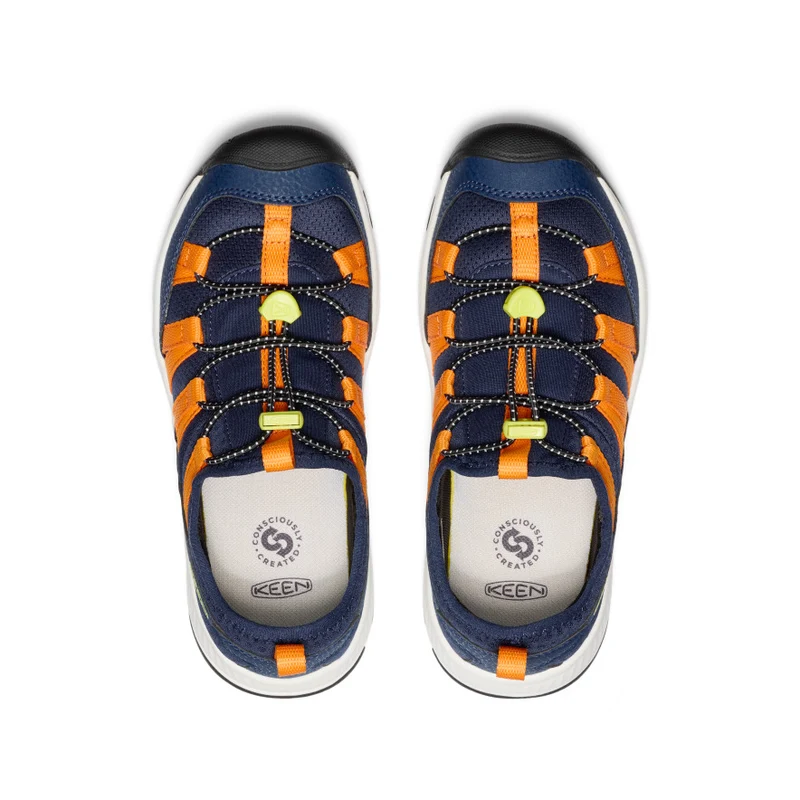 Motozoa Sneaker für große Kids | Naval Academy/Bright Marigold