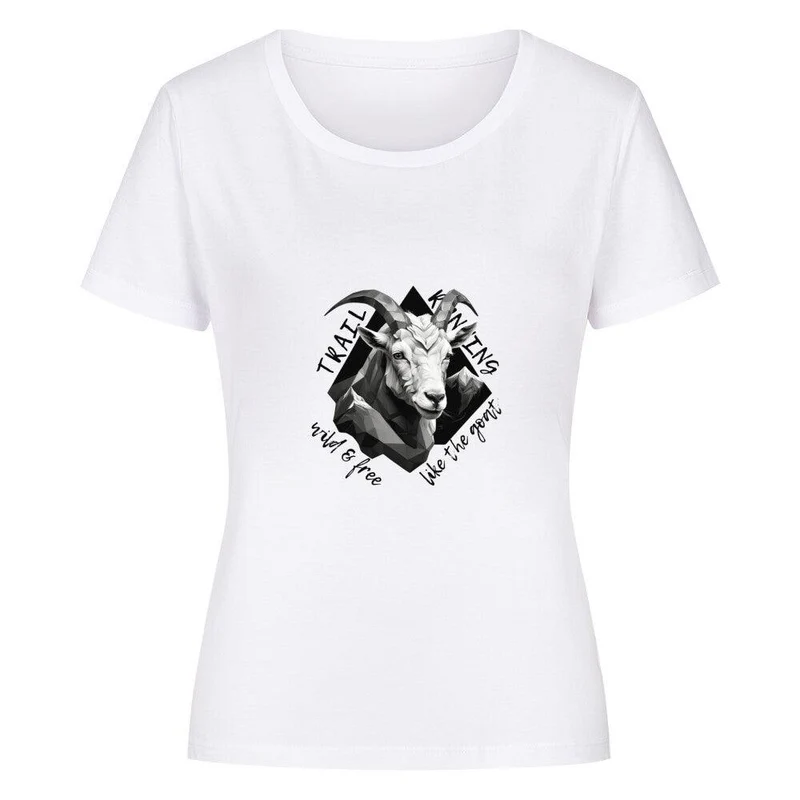 wild and free like the goat - Premium Organic Shirt Women