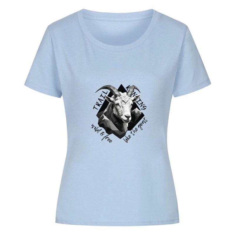 wild and free like the goat - Premium Organic Shirt Women